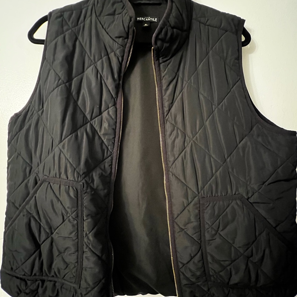 J. Crew / MercantileBlack Quilted Vest